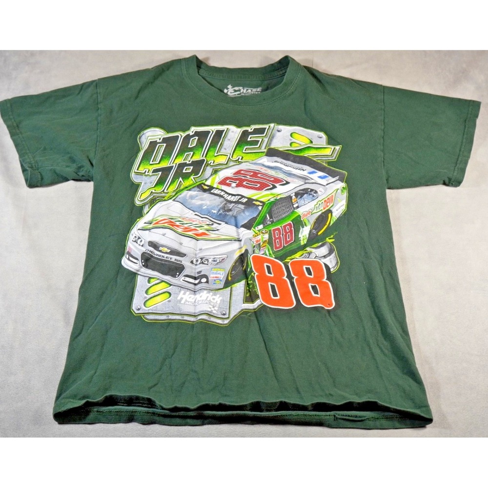 VTG Dale Earnhardt Jr #88 Chase Authentics Shirt Mens Medium Green Graphic